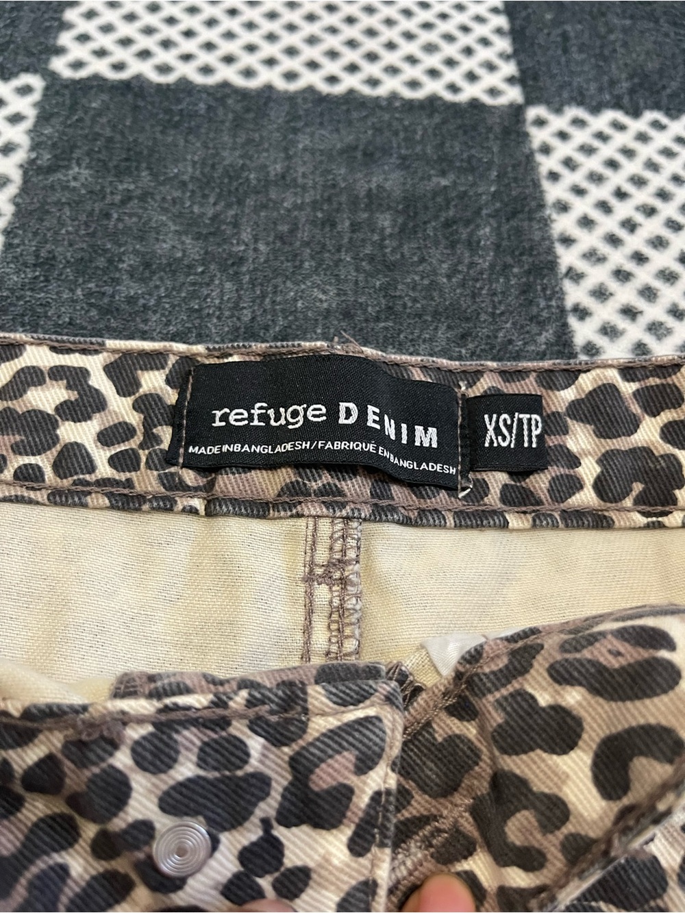 refuge Leopard Print Mini  Skirt - Taupe & Black